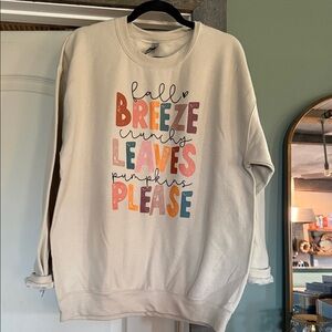 Women's Cream Graphic Sweater